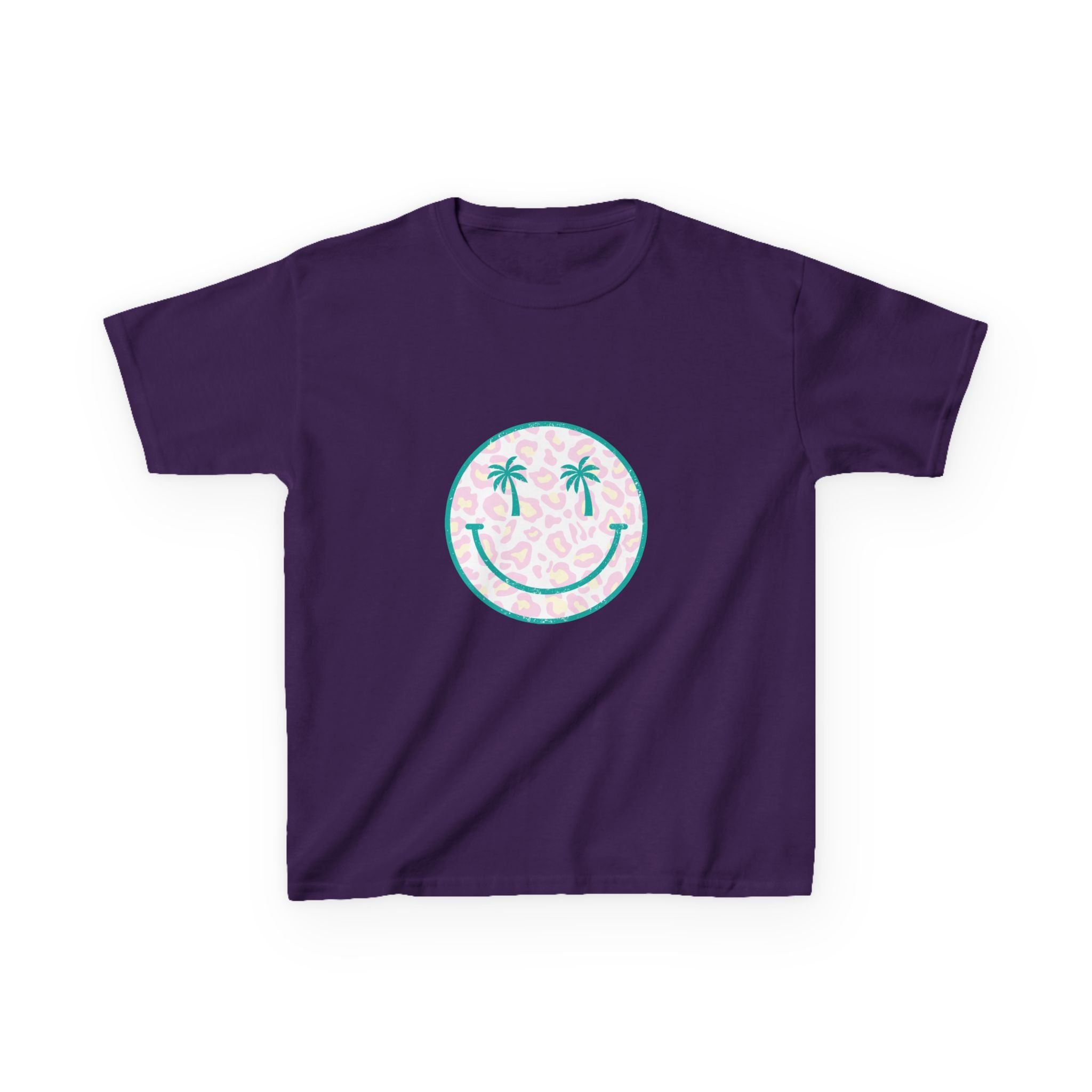 Kids Tee — Tropical Smile Palm Tree Smiley Face
