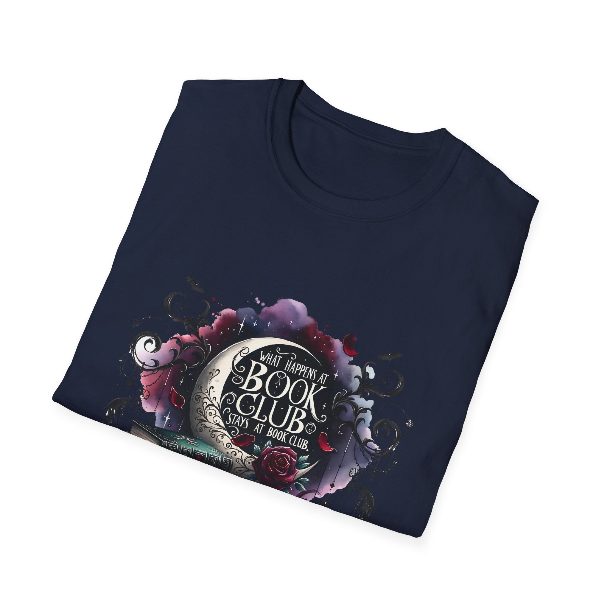 Book Club T-Shirt — Cozy Stack of Books & Tea Graphic