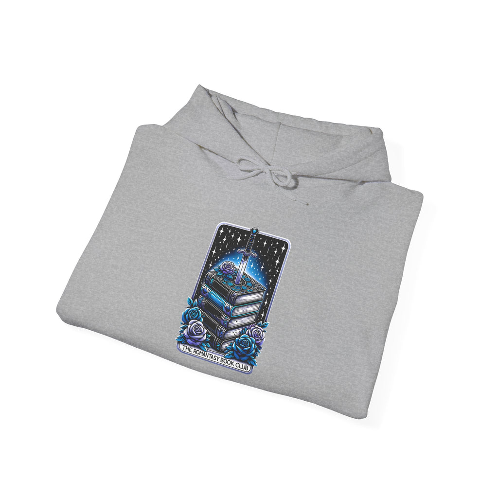 Celestial Books Hoodie — 'Read Between the Stars' Night Sky Book Lover Sweatshirt