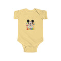 Autism Awareness Baby Bodysuit — Colorful Puzzle Heart Mickey-Inspired Design