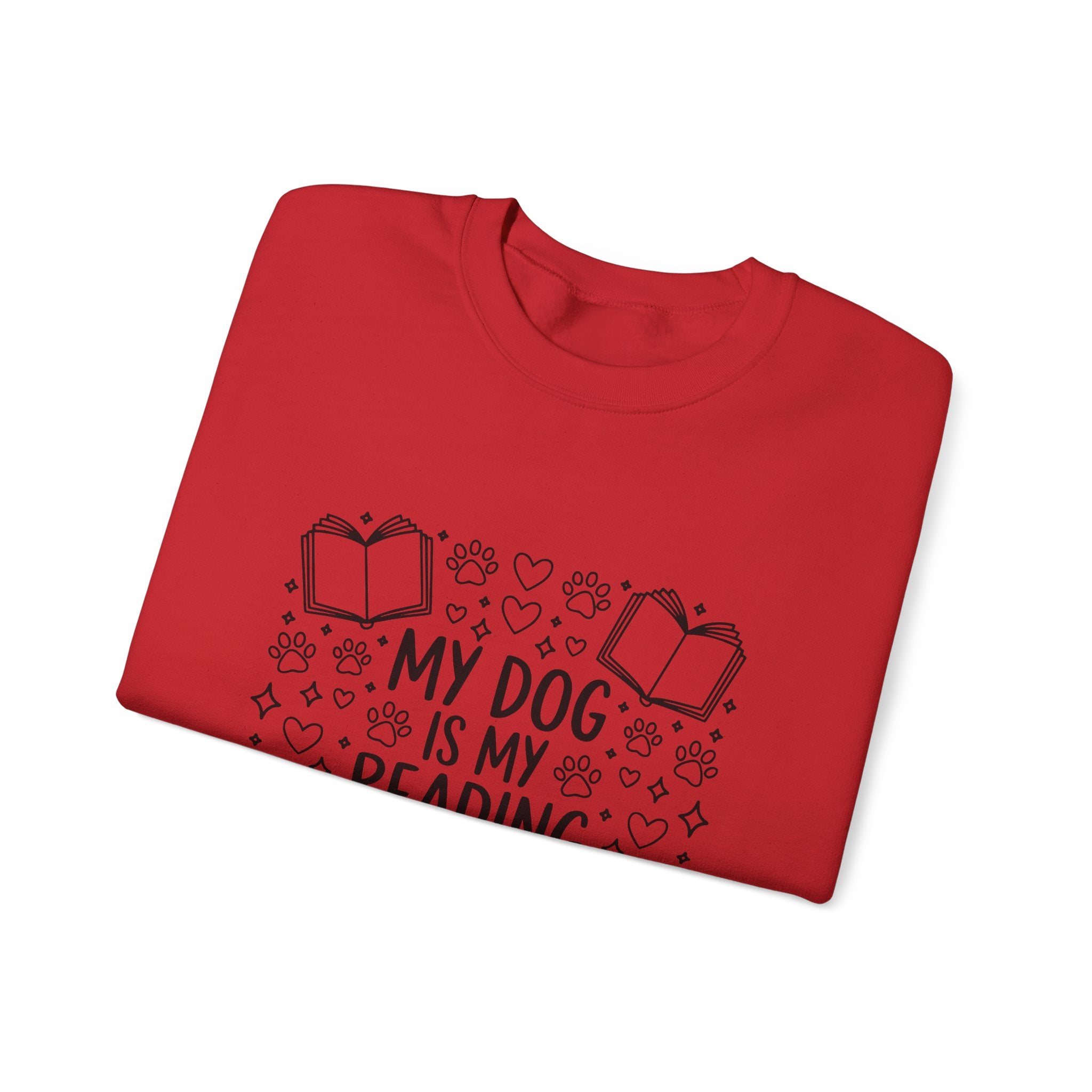 My Dog Is My Reading Buddy Sweatshirt — Cozy Dog Lover Bookish Crewneck