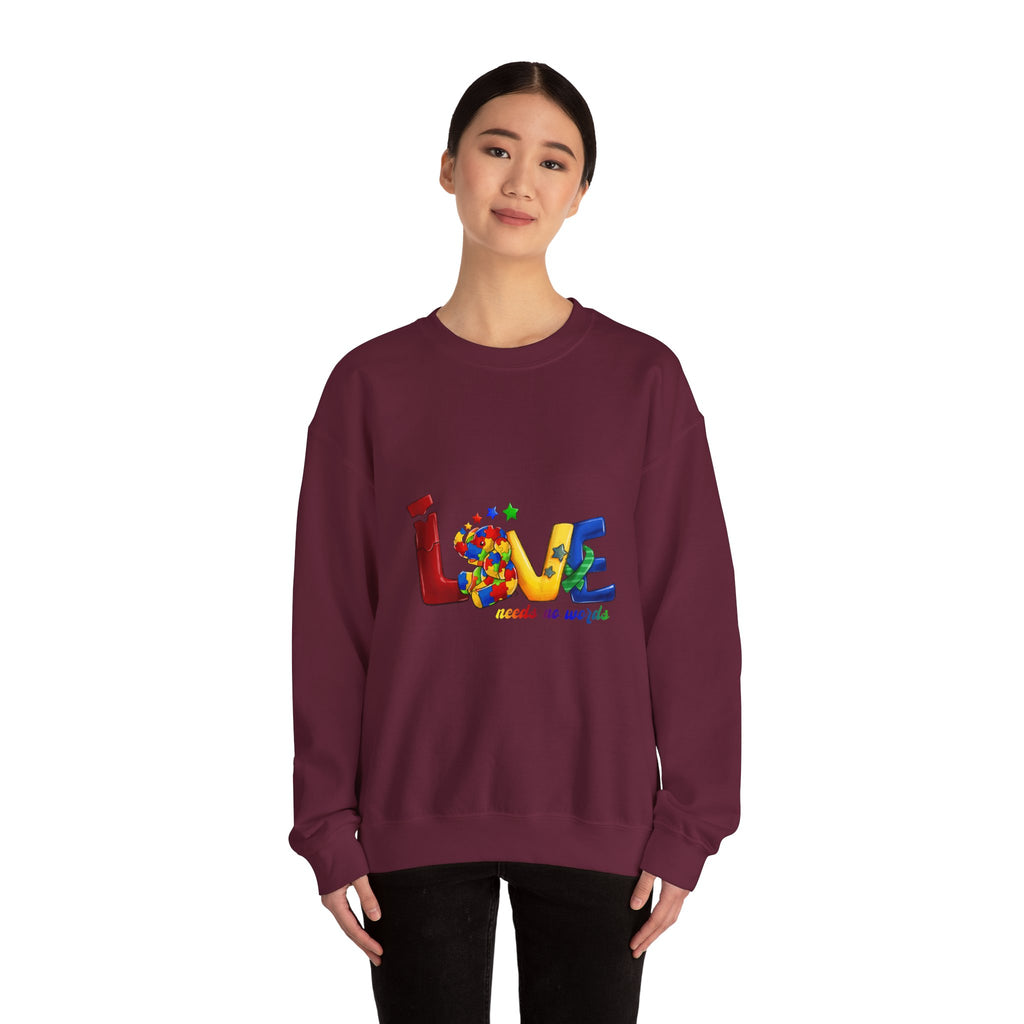 Love Needs No Labels Sweatshirt — Rainbow Pride Crewneck