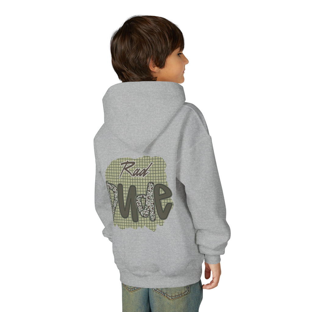 Youth Hoodie — "Rad Dude" Graphic Hooded Sweatshirt (Casual Kids Streetwear)
