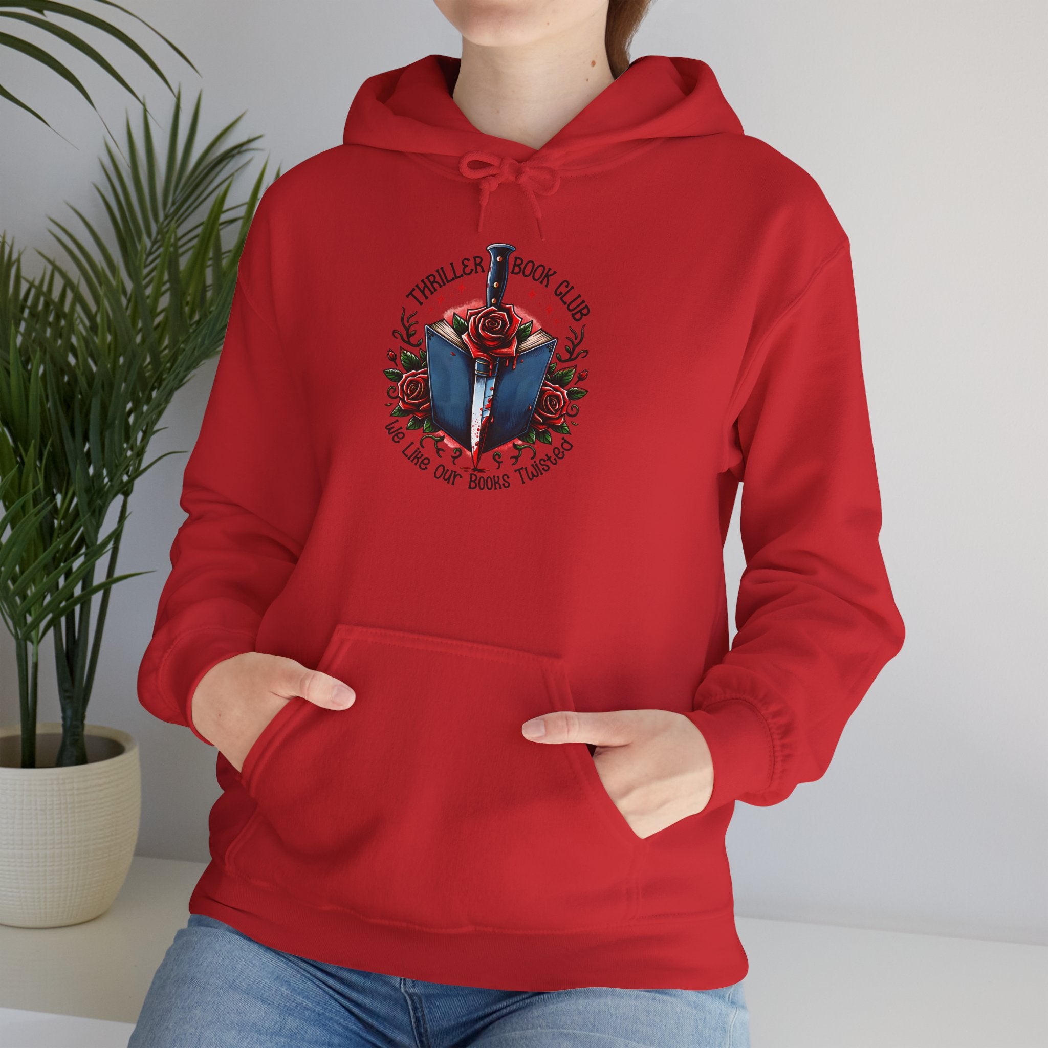 Book Club Hoodie — "The Thrillers Book Club" Cozy Reading Sweatshirt