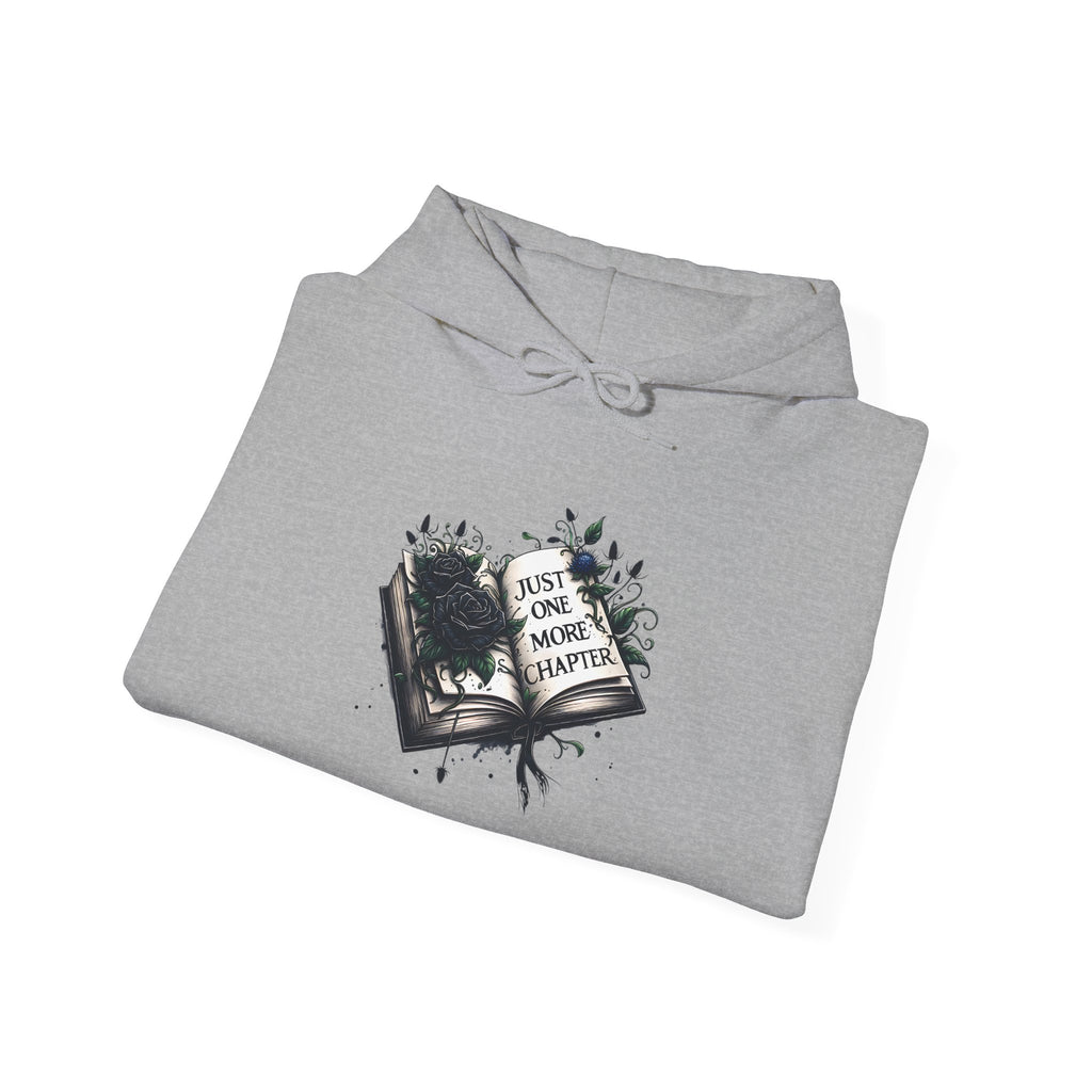 Hoodie — Open Book Illustration 'Read More Books' Cozy Literary Sweatshirt