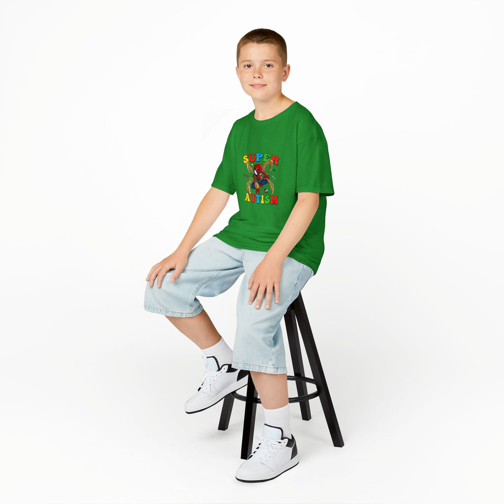 Kids T-Shirt — "Super Autism" Colorful Puzzle Bunny Tee