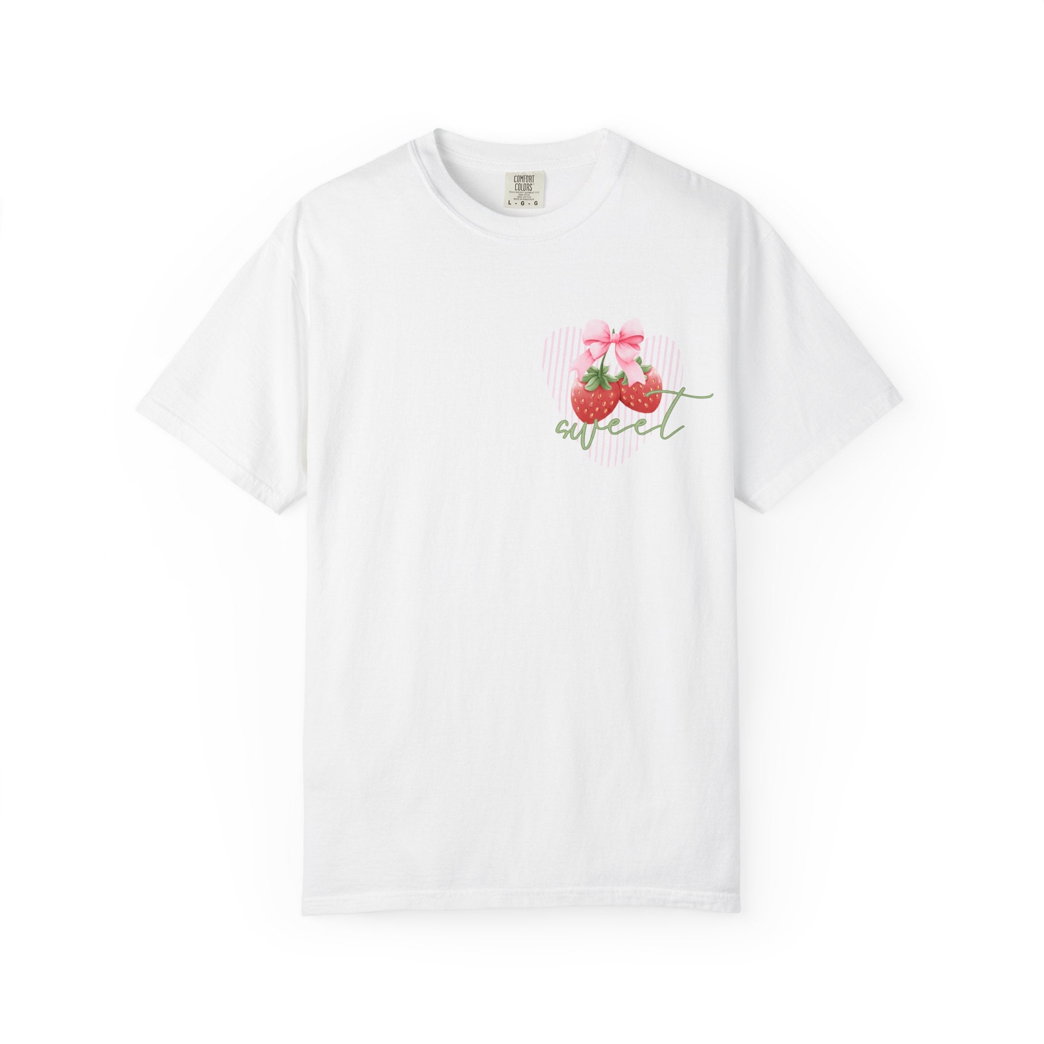 Summer Fruit T-Shirt — "Sweet Summer" Strawberry & Lemon Graphic Tee