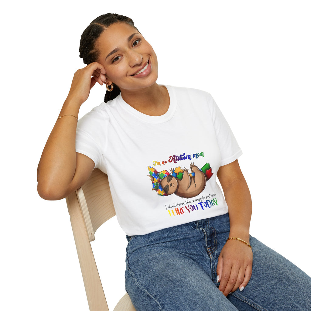 Sloth Pride T-Shirt — "I’m a Flirtin' Mama, I don’t have to be perfect, I make you today" Cute Rainbow Relaxed Tee