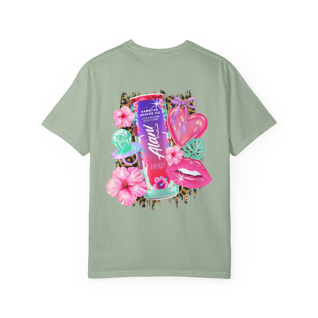 Aloha Nu Graphic T-Shirt — Tropical Hibiscus Drink Design