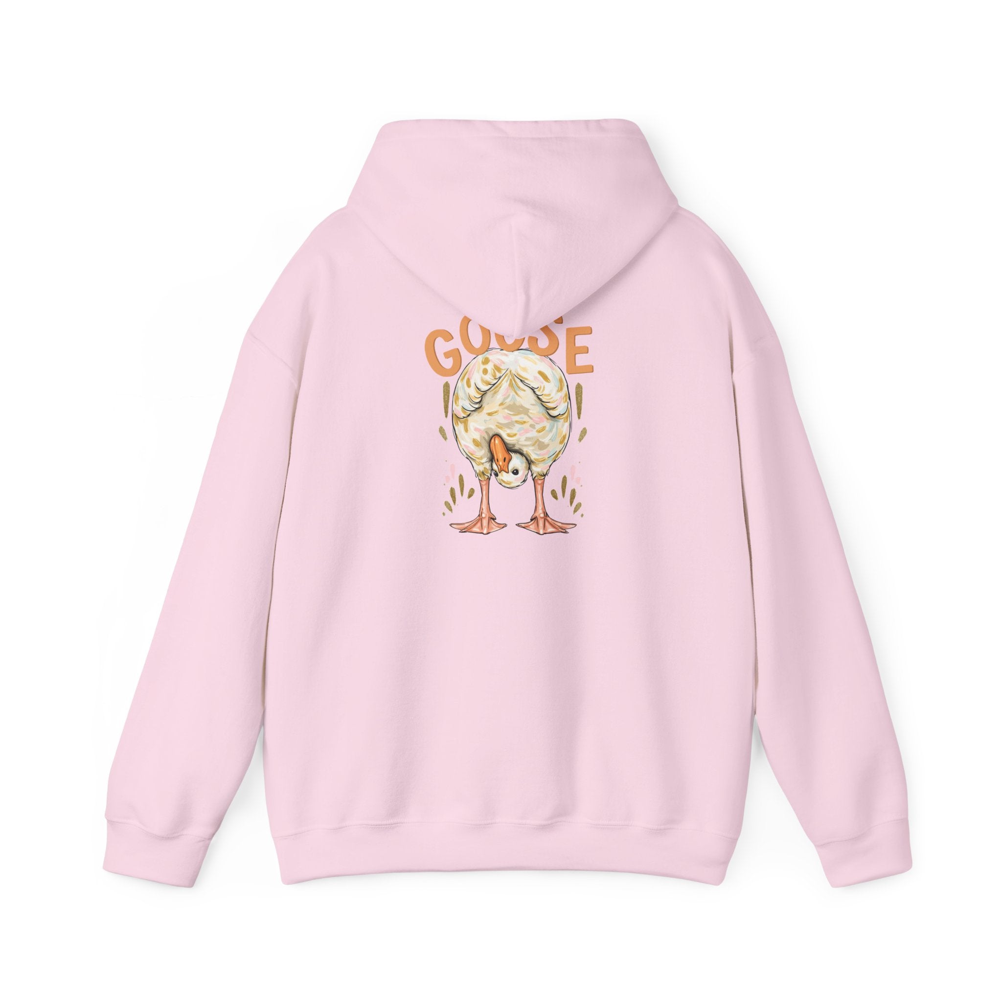 Duck & Goose Hoodie — Cute Waterfowl Graphic Pullover ("Duck Duck" Front, "Goose" Back)