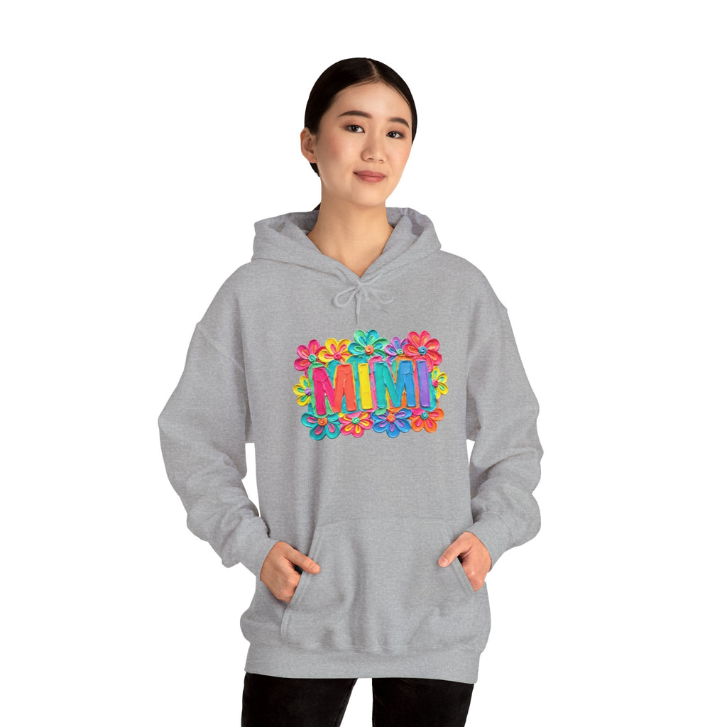 Mimi Floral Hoodie — Colorful Retro Flower Graphic Sweatshirt
