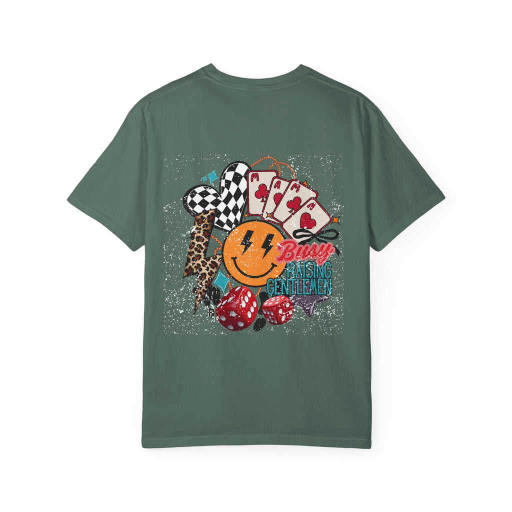 Retro Casino Smile T-Shirt – Busy Raising Hell Graphic Tee