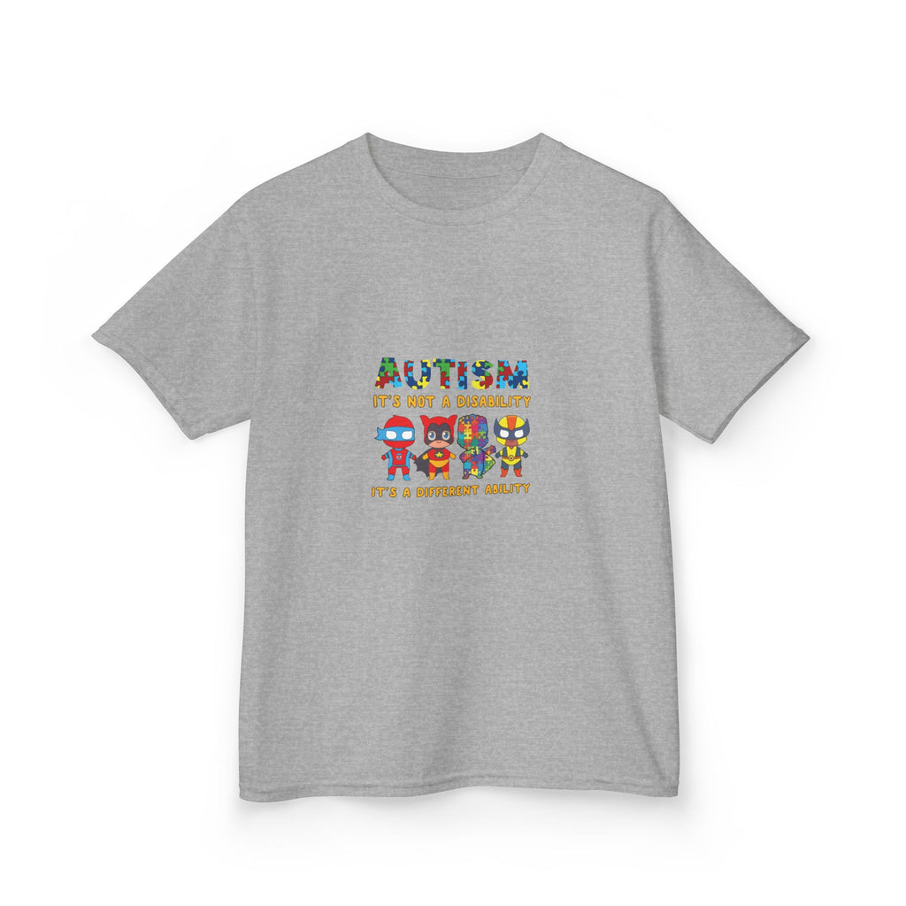 Autism It's Not A Disability Kids T-Shirt — Colorful Neurodiversity Awareness Tee