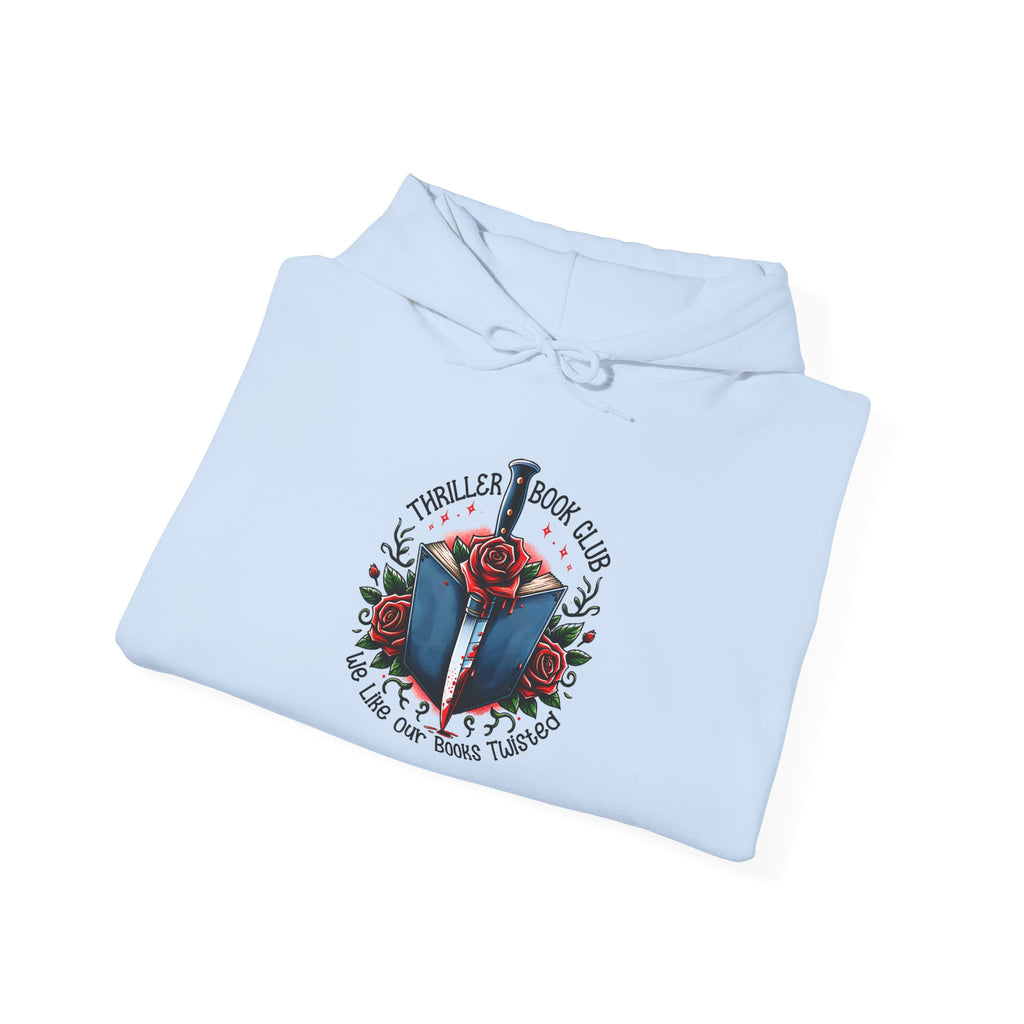 Book Club Hoodie — "The Thrillers Book Club" Cozy Reading Sweatshirt