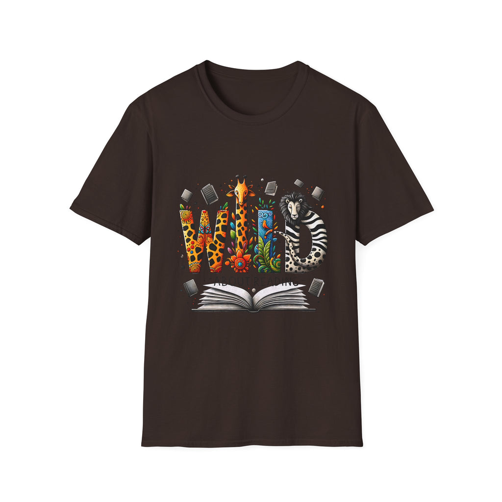 Wild About Reading T-Shirt — Kids’ Animal Alphabet Book Tee
