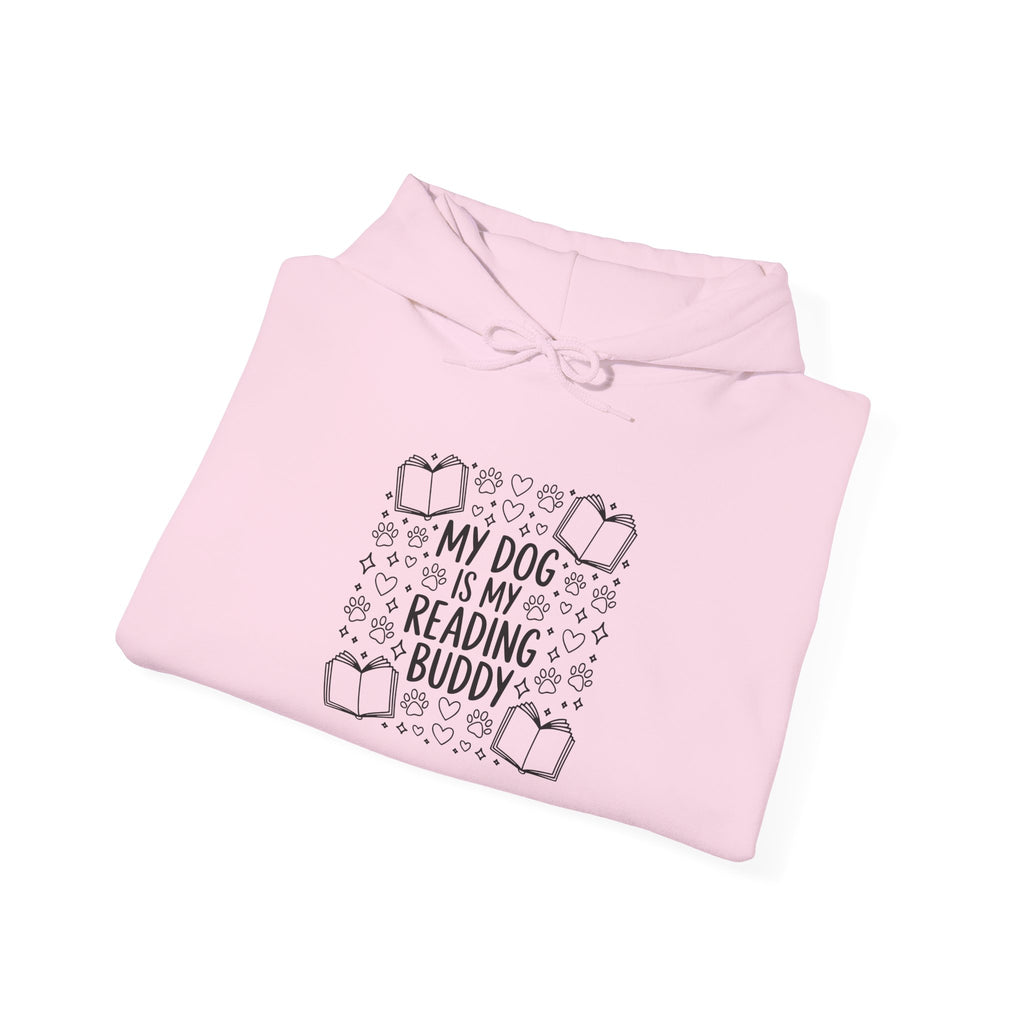 My Dog Is My Reading Buddy Hoodie — Cozy Pet Lover Sweatshirt