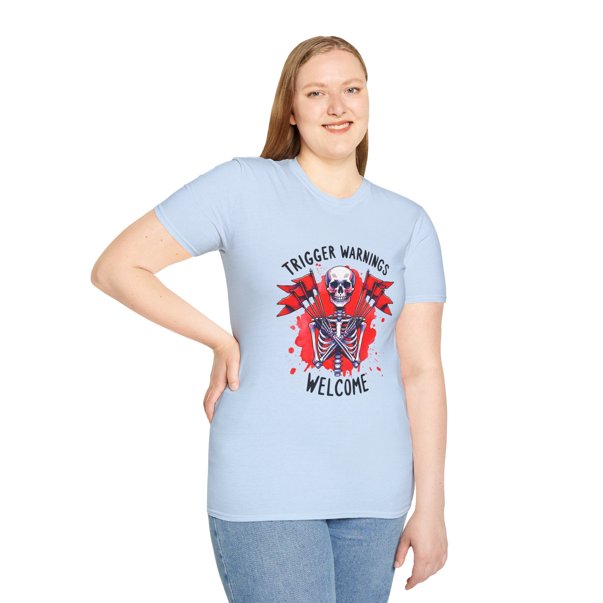 Trigger Warnings Welcome Skeleton T-Shirt