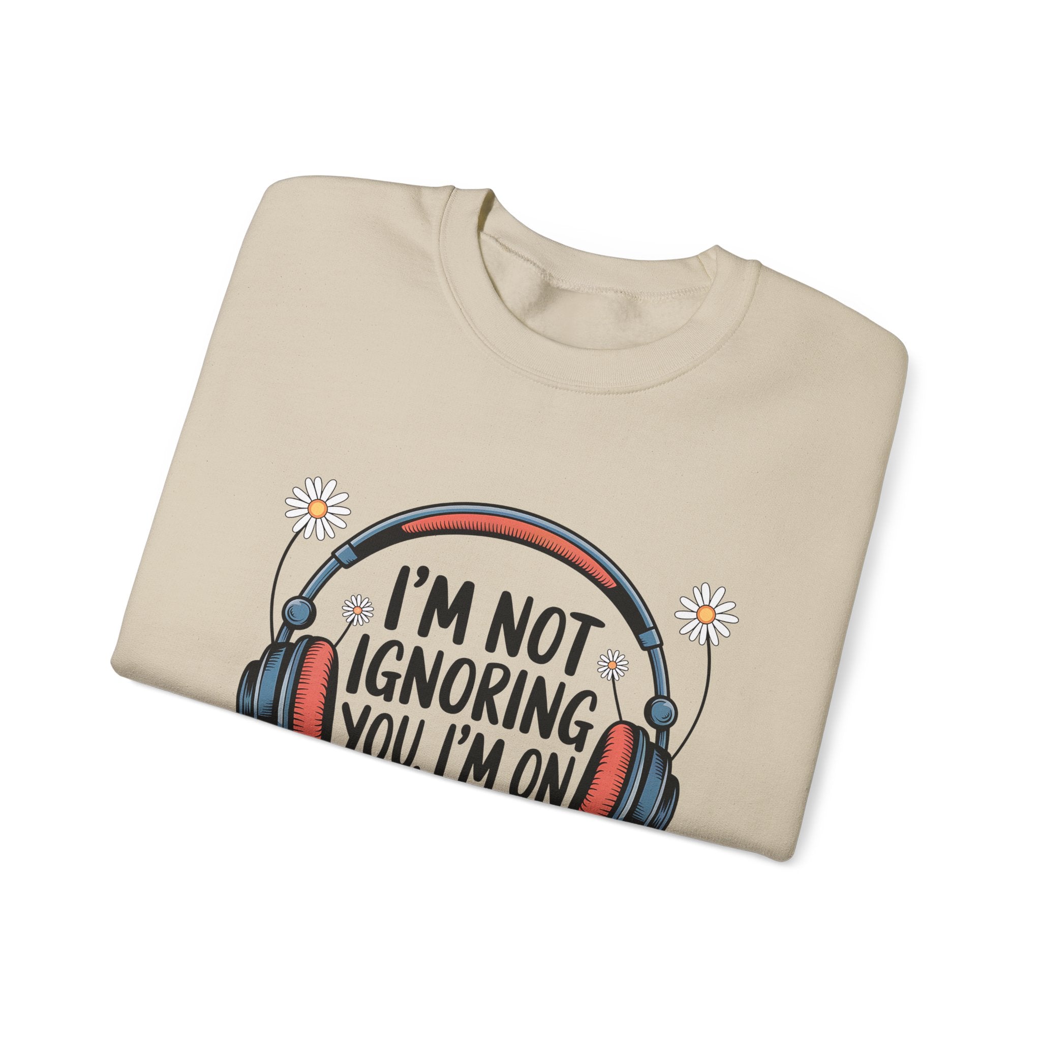 Reader Sweatshirt — “I’m Not Ignoring You, I’m on Chapter 12” Cozy Book Lover Crewneck