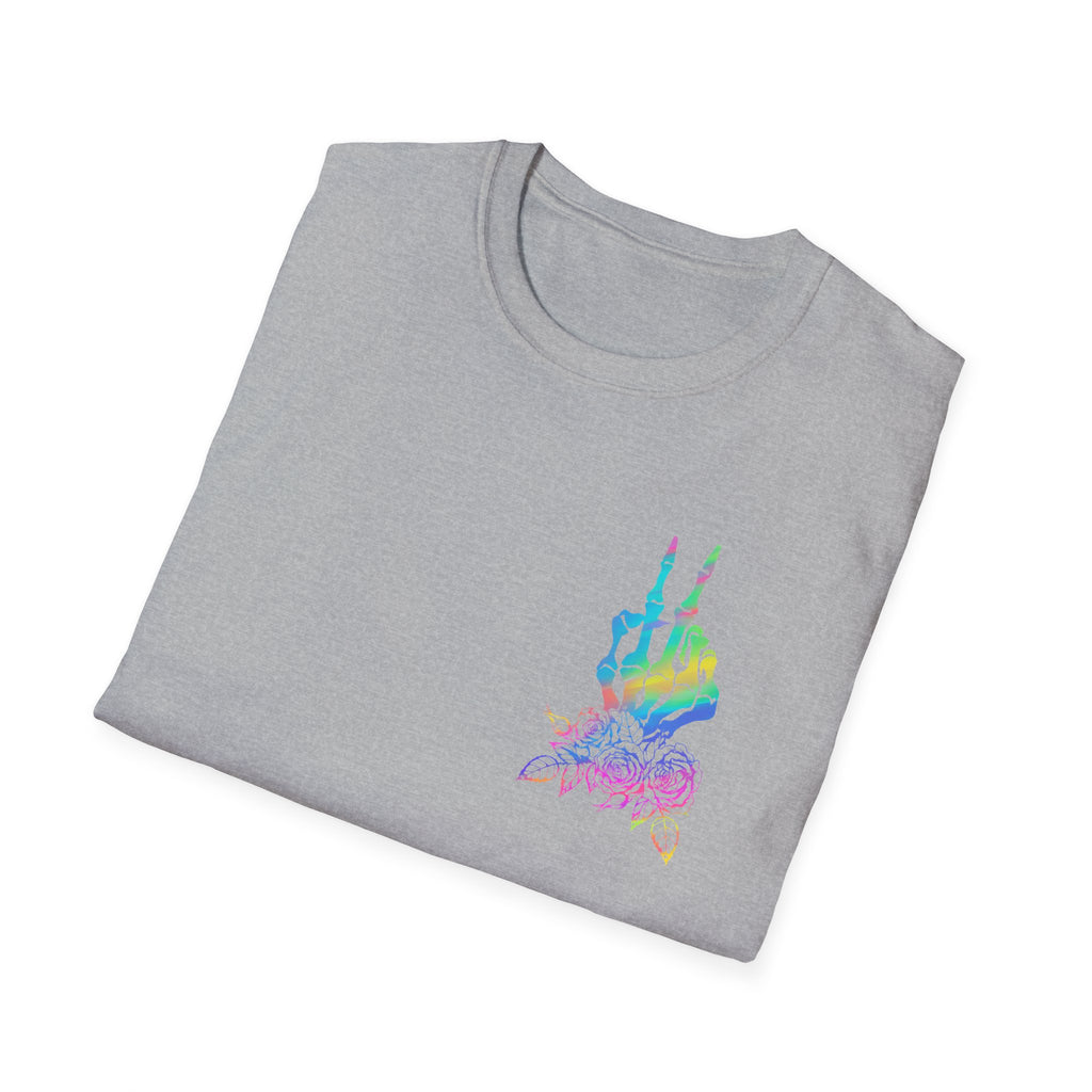 Double-sided Difficult and Talks Back T-Shirt — Colorful Skull Sailor Graphic Tee