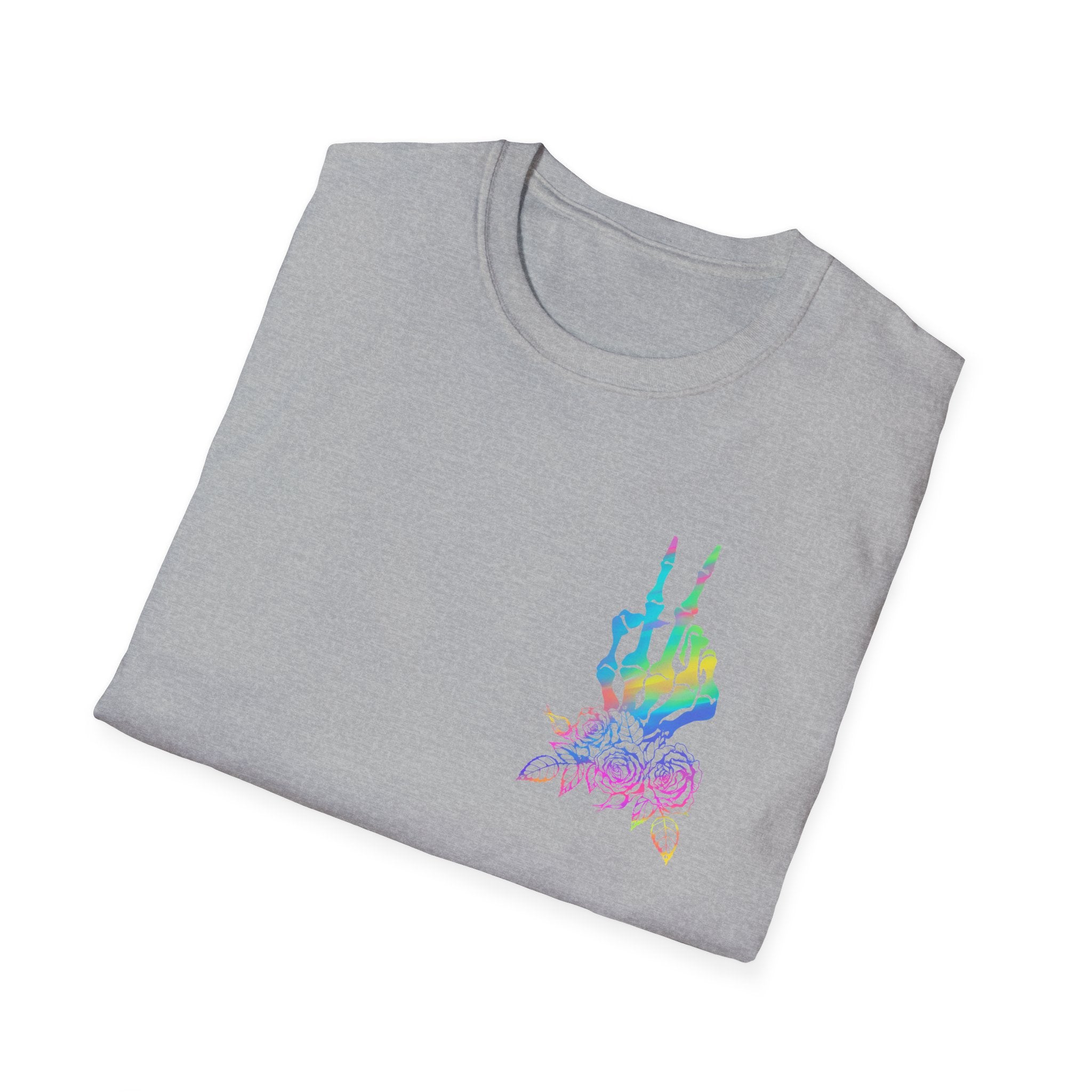 Double-sided Difficult and Talks Back T-Shirt — Colorful Skull Sailor Graphic Tee