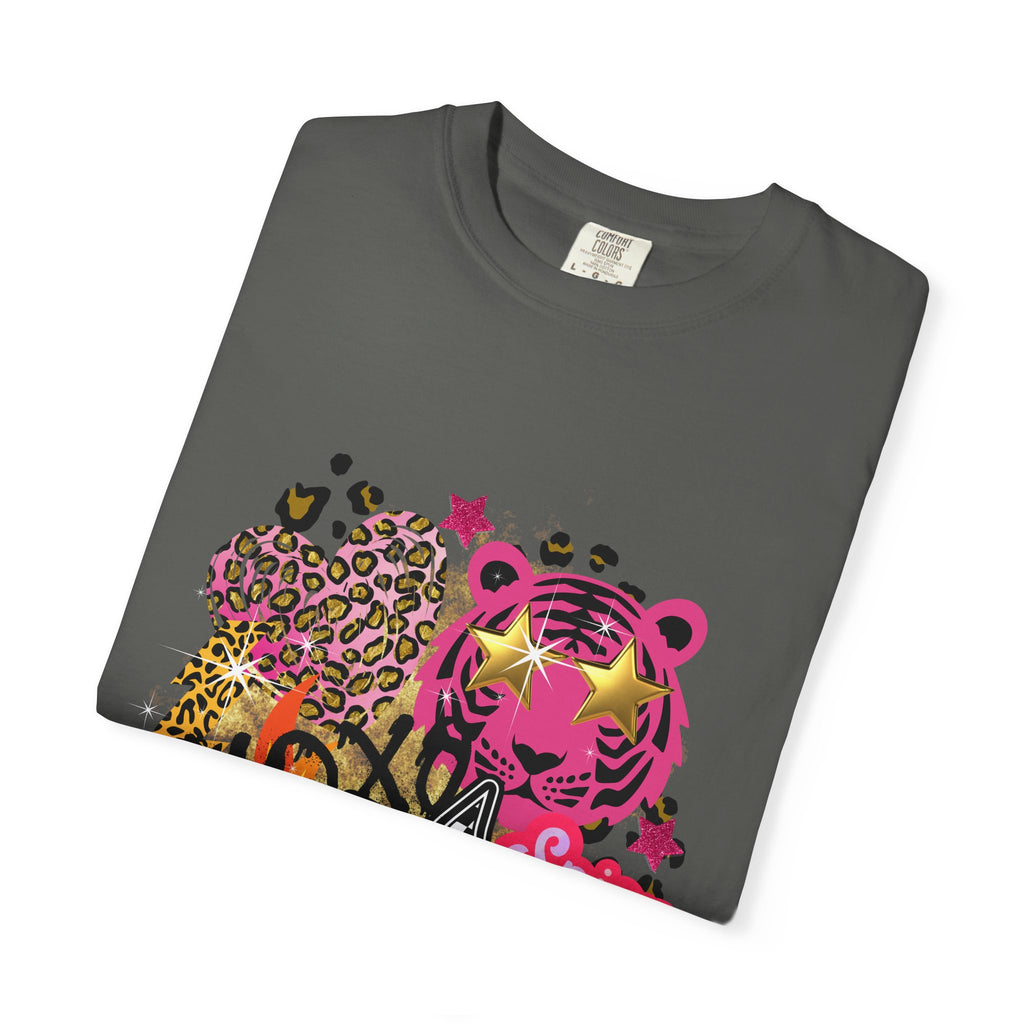 Graphic T-Shirt — Bold Pink Collage 'Spicy' Streetwear Tee
