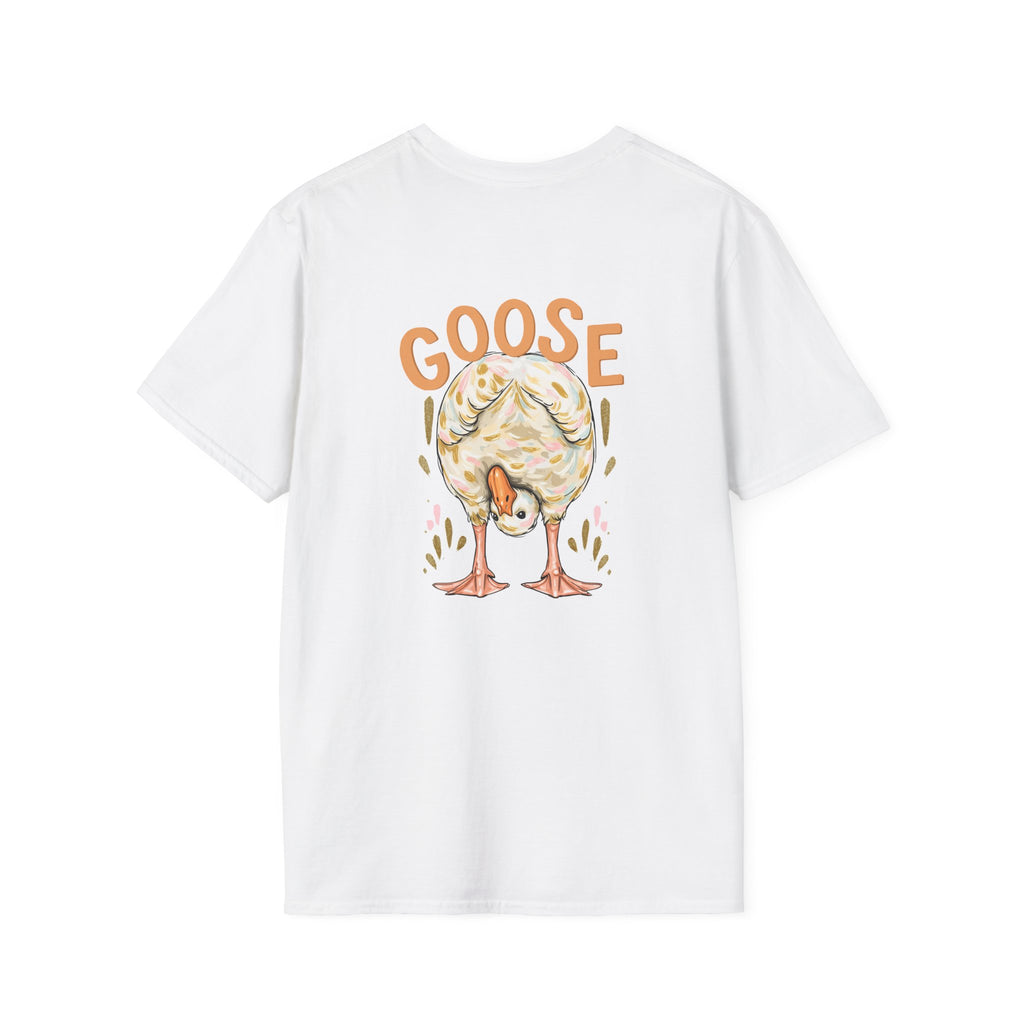 Double-sided Duck Duck Goose T-Shirt — Cute Pastel Duck & Goose Graphic Tee