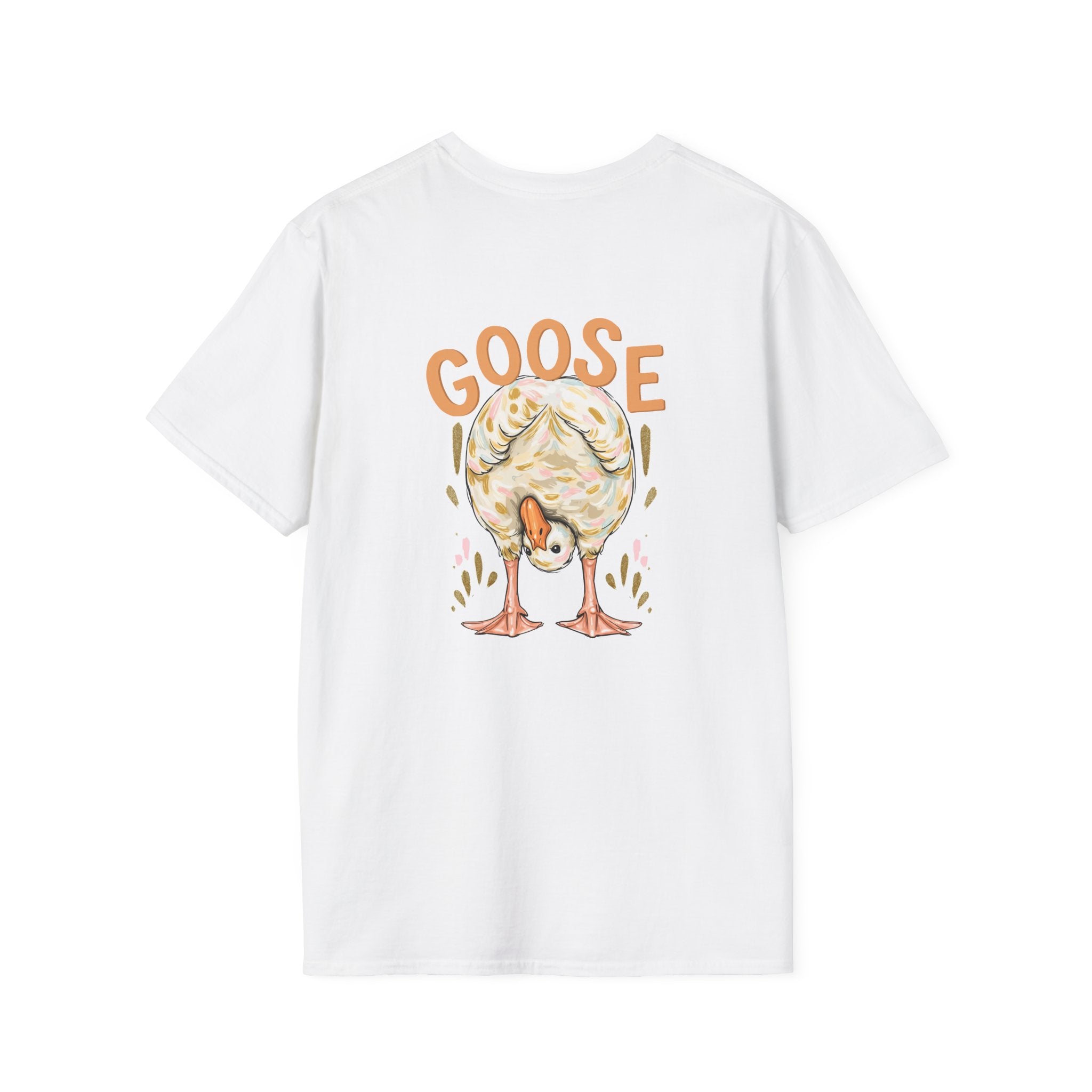Double-sided Duck Duck Goose T-Shirt — Cute Pastel Duck & Goose Graphic Tee