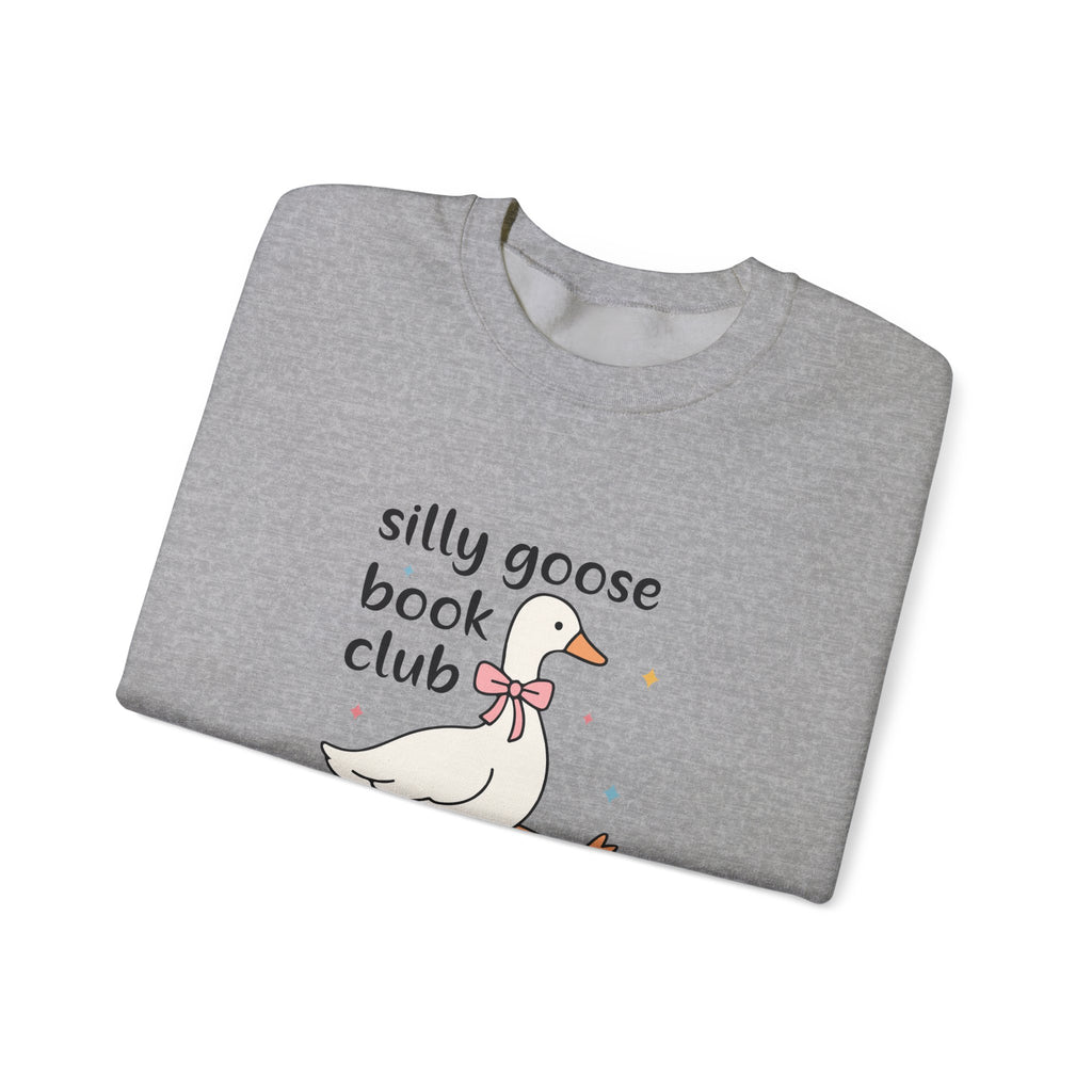 Silly Goose Book Club Sweatshirt — Cute Reading Crewneck