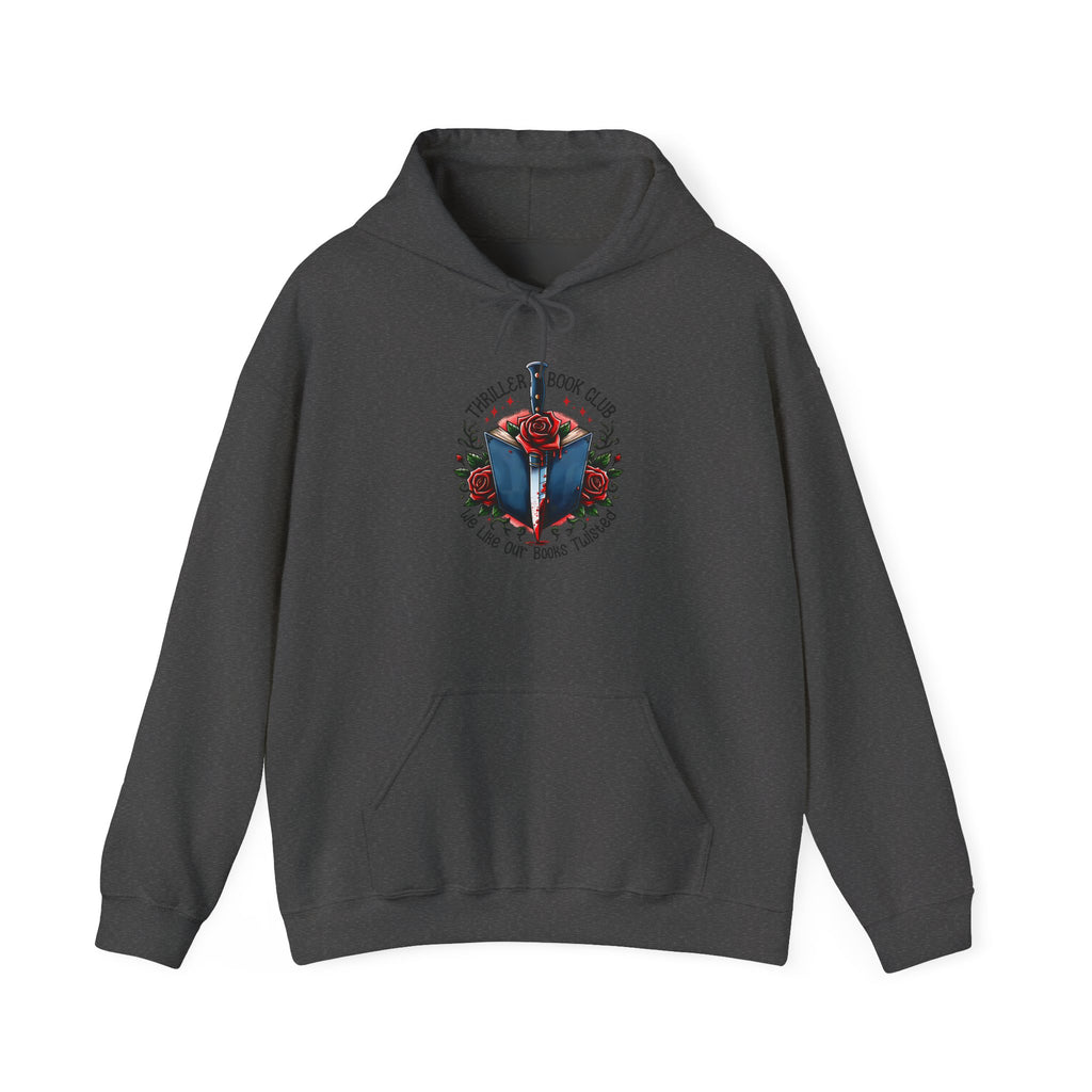 Book Club Hoodie — "The Thrillers Book Club" Cozy Reading Sweatshirt