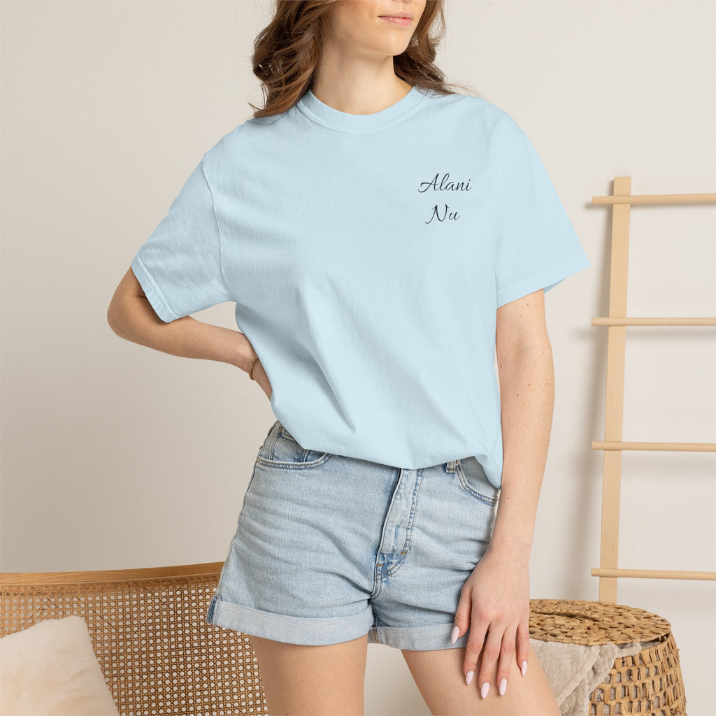 Graphic T-Shirt — Retro Tattoo Collage with 'Aloha Nui' Can