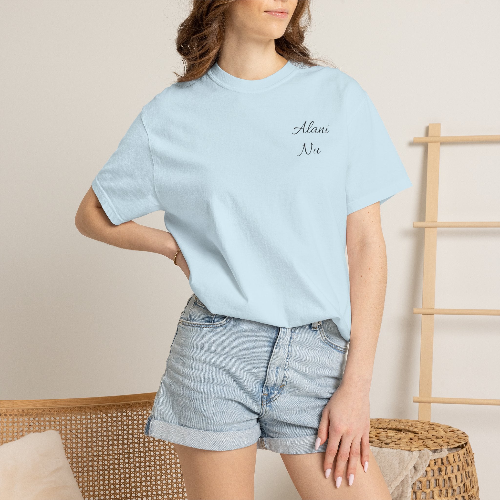 Graphic T-Shirt — Retro Tattoo Collage with 'Aloha Nui' Can