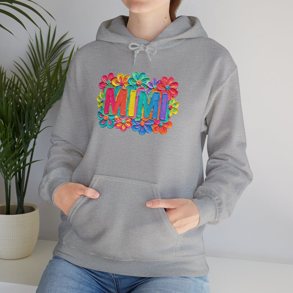 Mimi Floral Hoodie — Colorful Retro Flower Graphic Sweatshirt