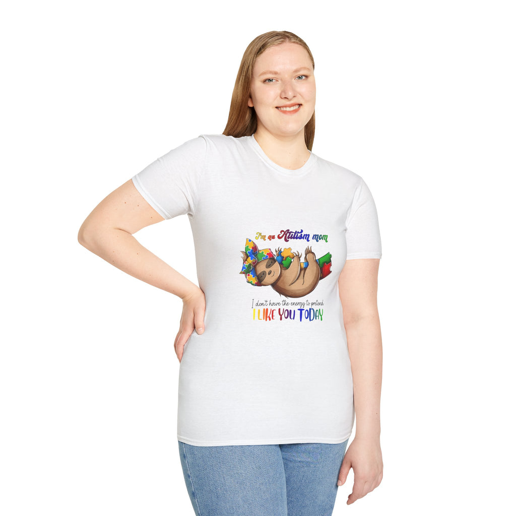 Sloth Pride T-Shirt — "I’m a Flirtin' Mama, I don’t have to be perfect, I make you today" Cute Rainbow Relaxed Tee