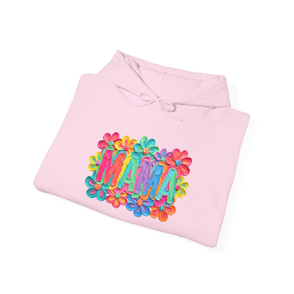 Hoodie "Mama" Colorful Floral Design – Mother's Day Cozy Pullover