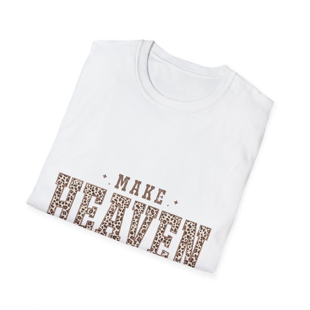 Make Heaven Crowded T-Shirt — Christian Faith Leopard Print Tee