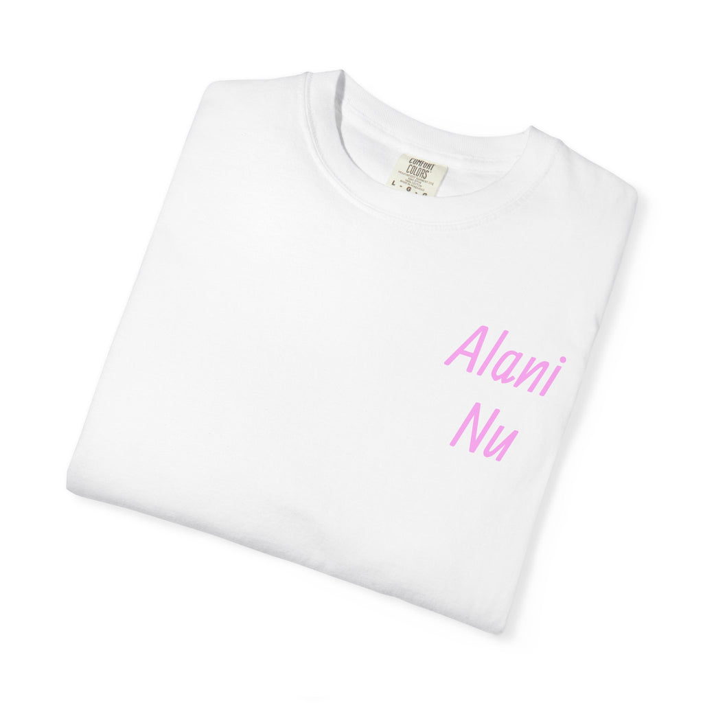 Graphic T-Shirt — Pastel 'Good Vibes' Disco Design (Alami Nu)