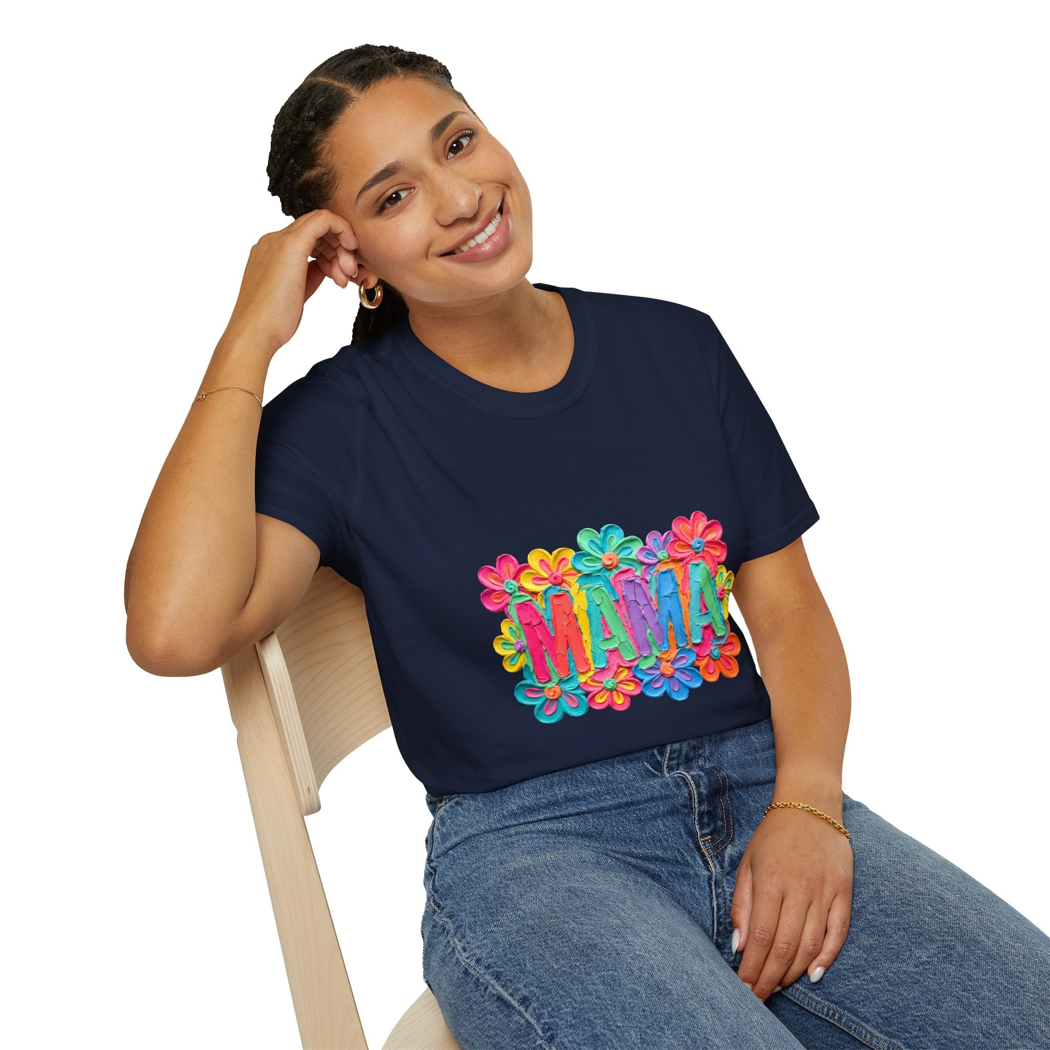 Mama Floral T-Shirt — Colorful Flower Mom Shirt for Mother's Day