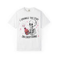 Skeleton Sprinkles T-Shirt — "I Sprinkle This Stuff On Everything" Cute Goth Graphic Tee