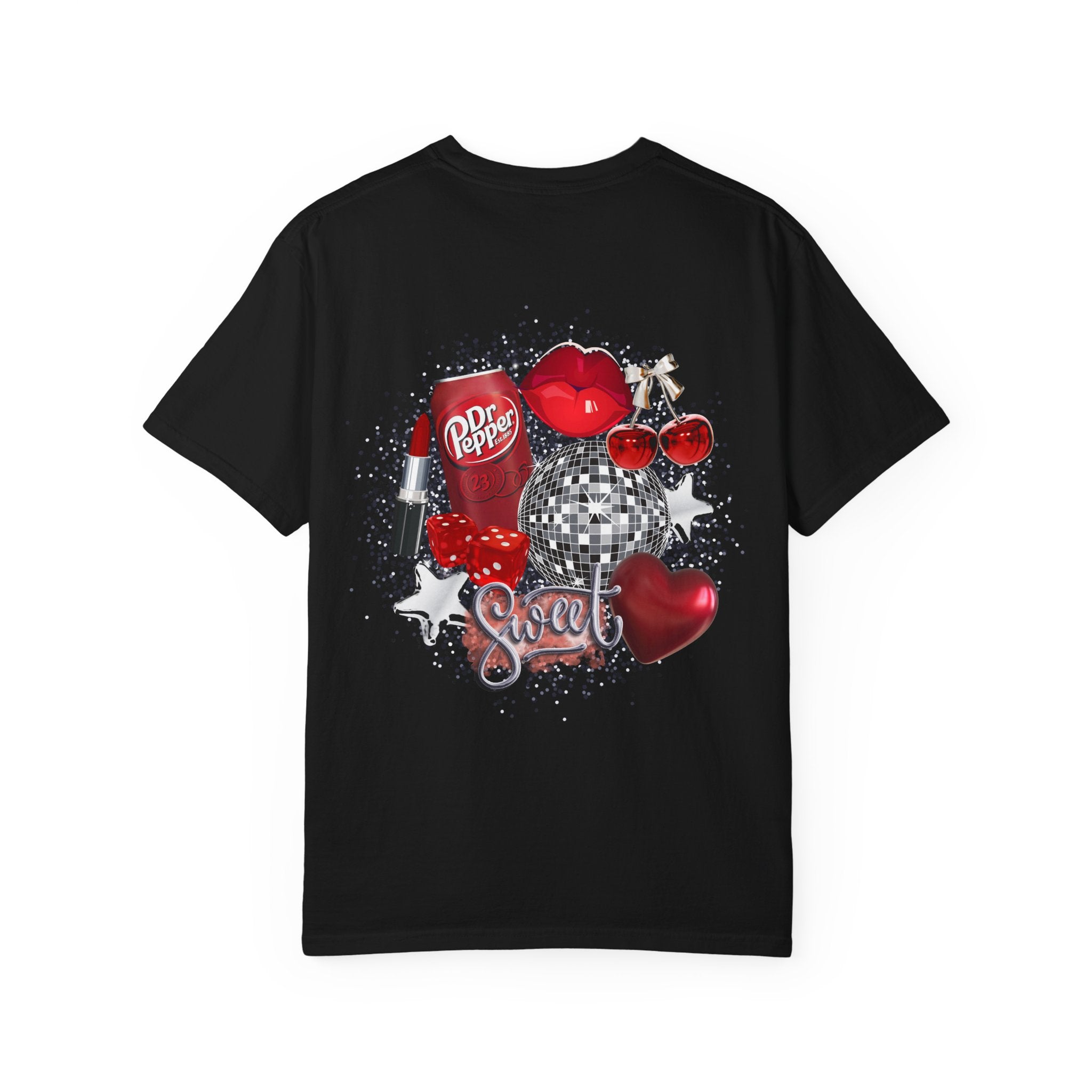 Valentine’s Disco Heart T-Shirt — Sweet Dr Pepper Pop Art Design