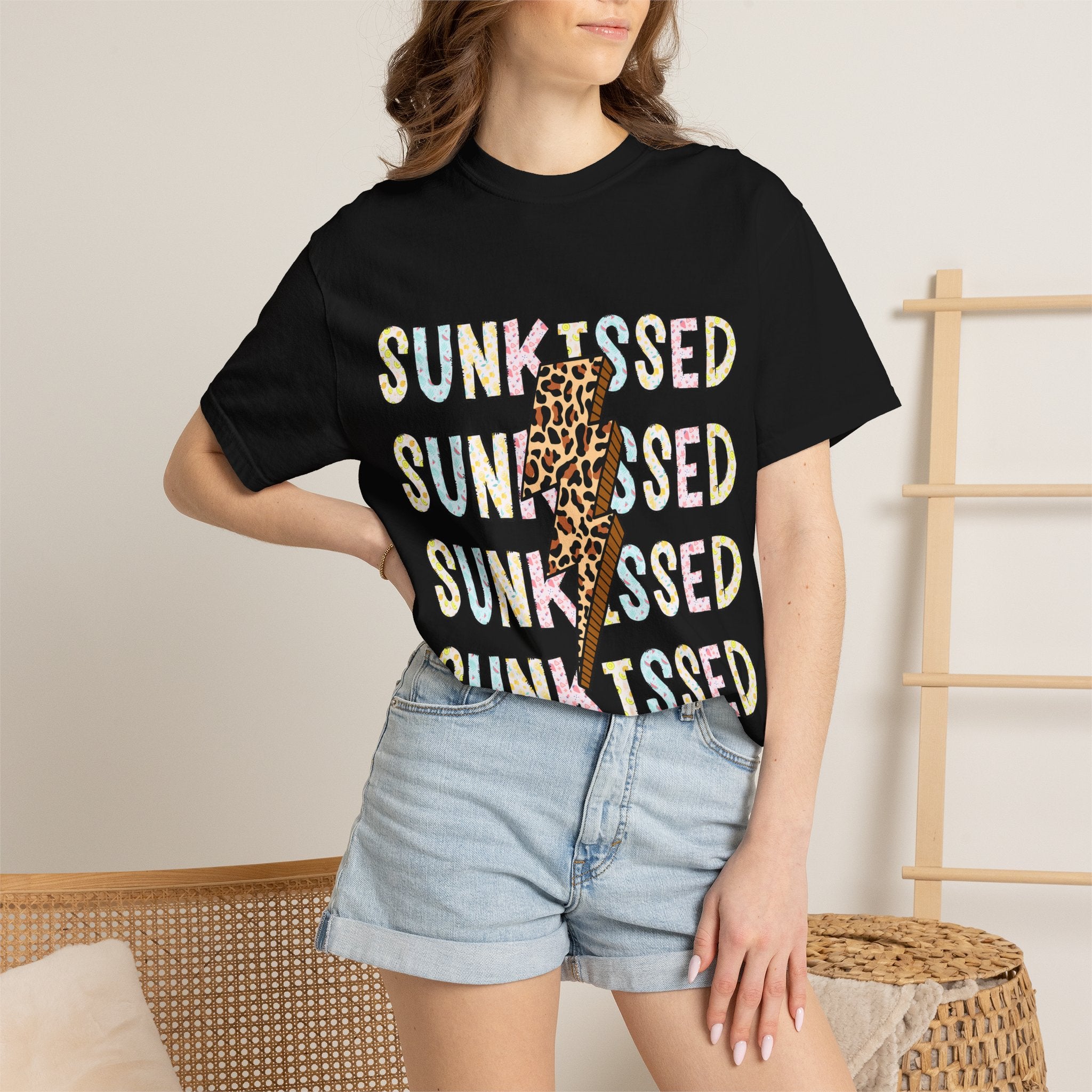 Sunkissed Leopard Bolt T-Shirt