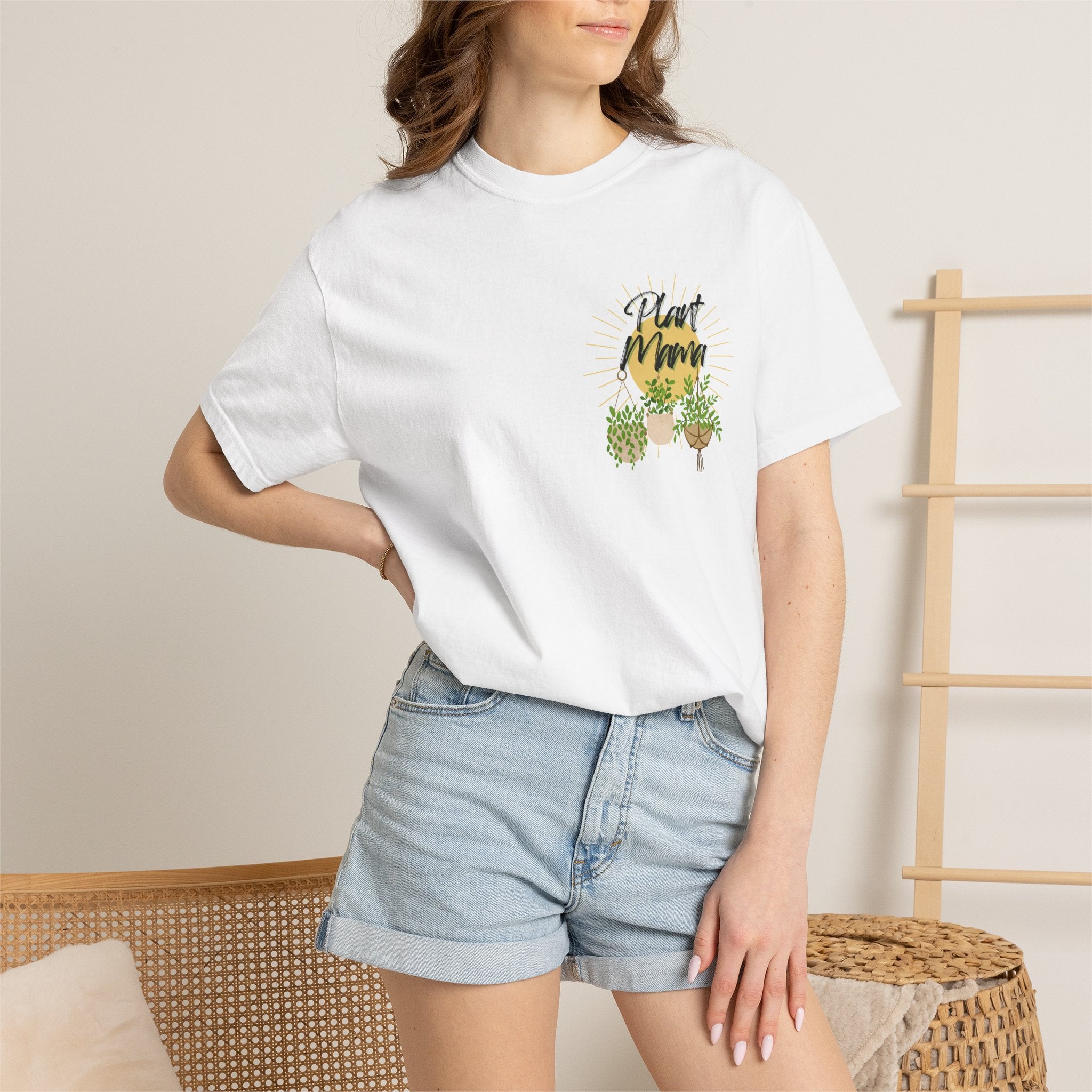 Plant Mom T‑Shirt — Botanical Graphic Tee (Front Text: "Plant Mom")