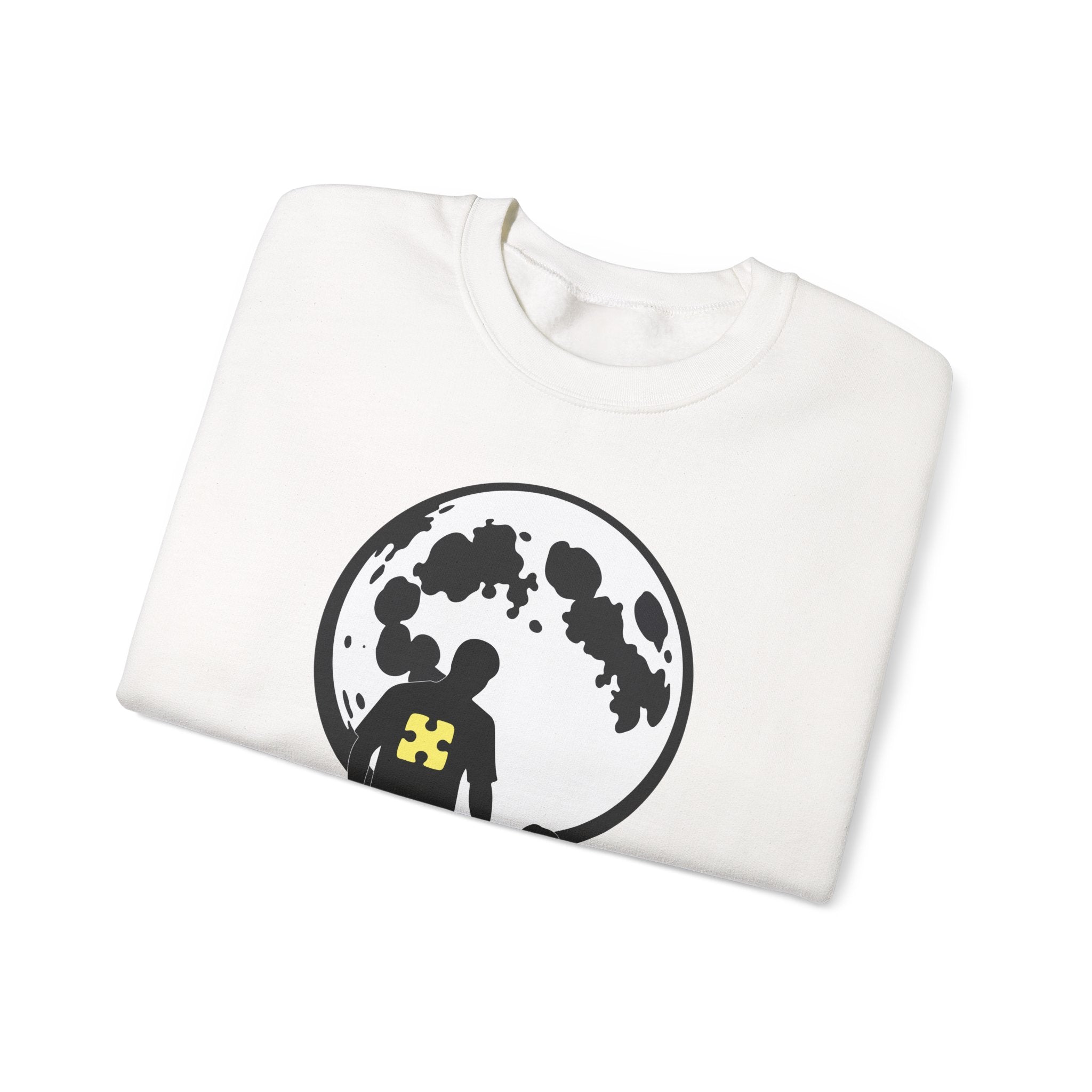 Crewneck Sweatshirt – Moonlit Parent & Child Silhouette Graphic
