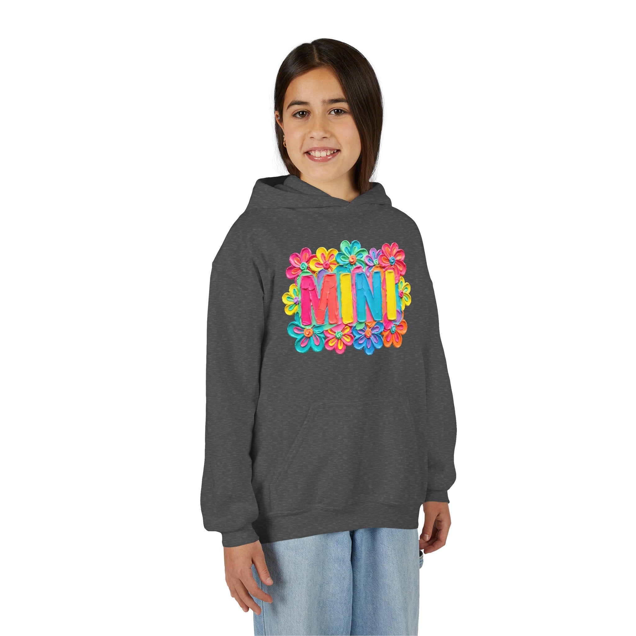 Youth Hoodie — "MINI" Colorful Floral Kids Pullover