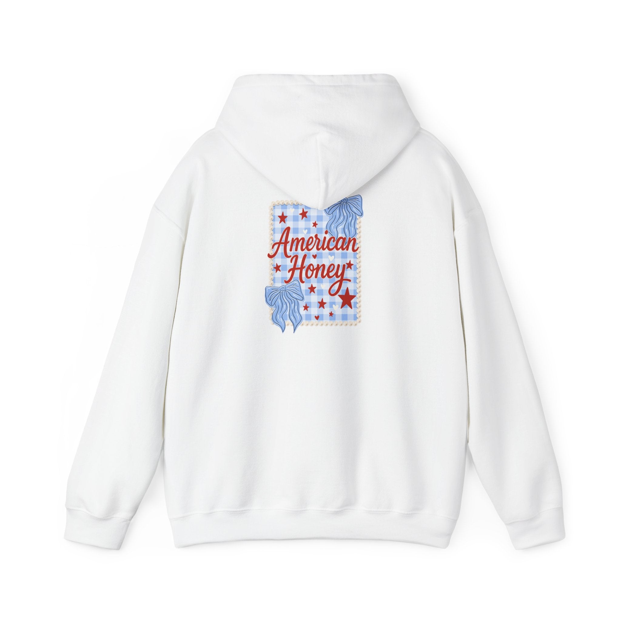American Honey Hoodie — Retro Patriotic Graphic Sweatshirt