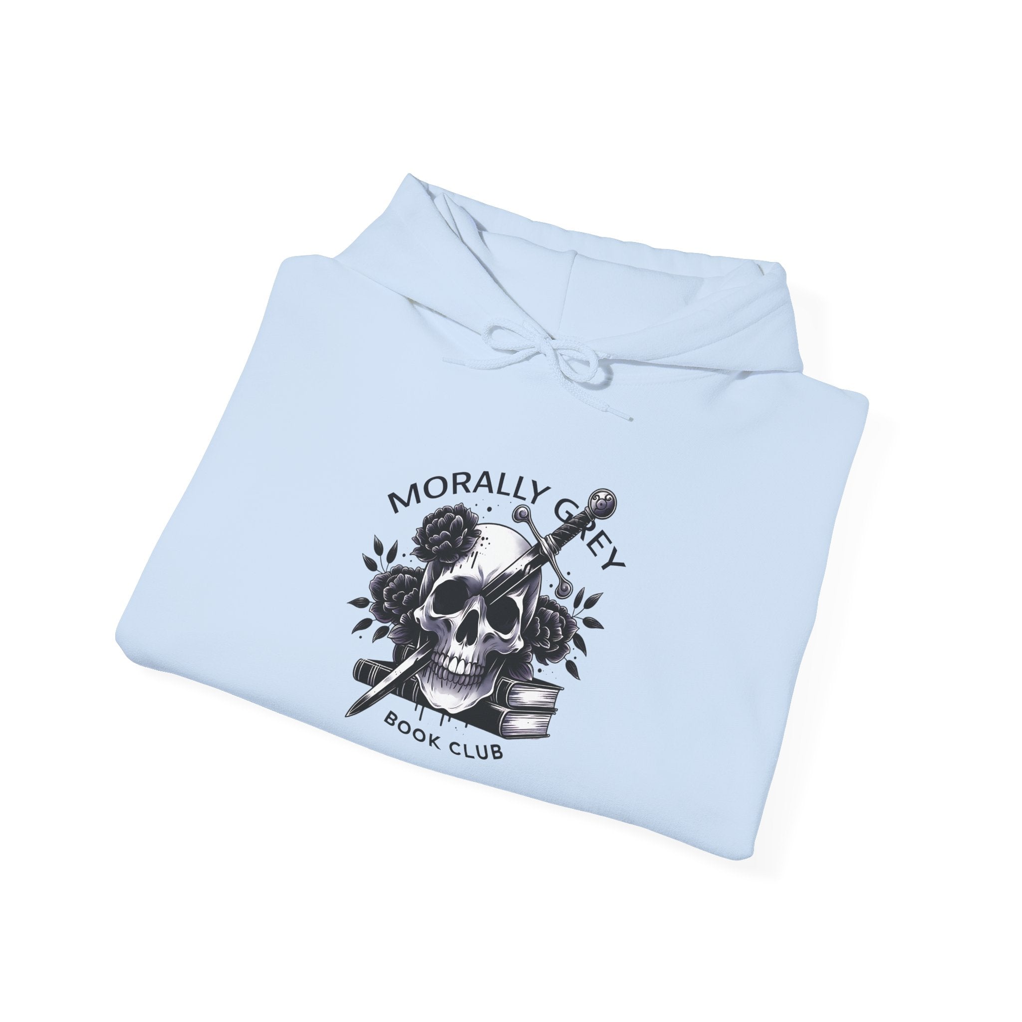 Morally Gray Book Club Hoodie — Skull & Dagger Reading Crewneck
