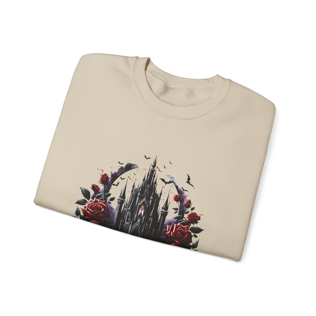 Sweatshirt — 'Book Boyfriends' Gothic Castle & Roses Cozy Crewneck for Book Lovers