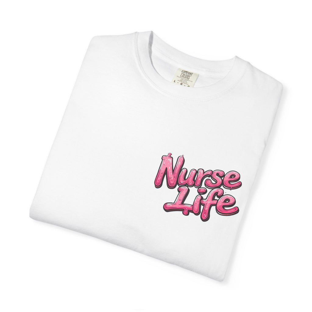 Nurse Life T-Shirt — Cute Female Nurse Watercolor Graphic Tee