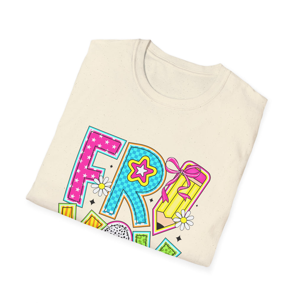 Fry-Yay Colorful Cartoon T-Shirt — Fun Fry & Fries Graphic Tee
