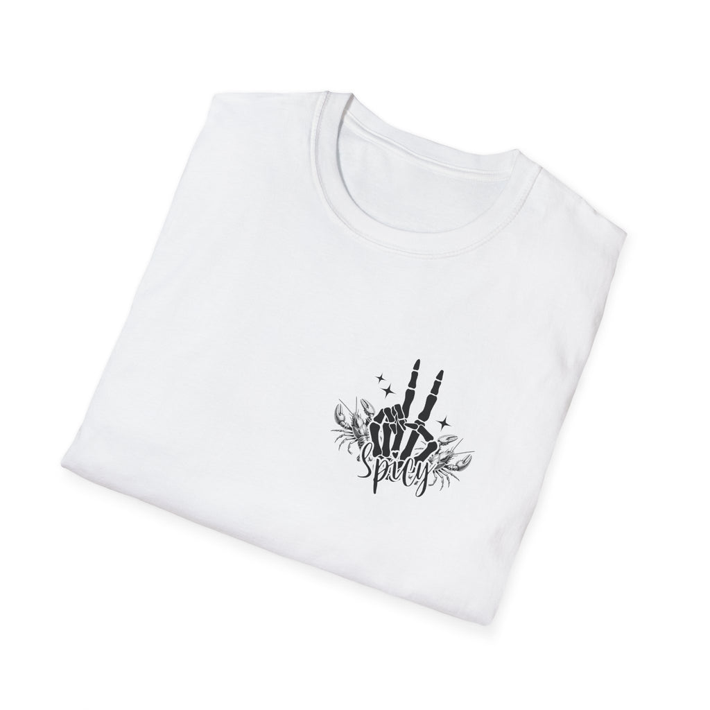 Double-sided Skeleton Woman Holding Lobster Tee — "I’m Not a Hot Mess, I’m a Hot Disaster" Graphic T-Shirt