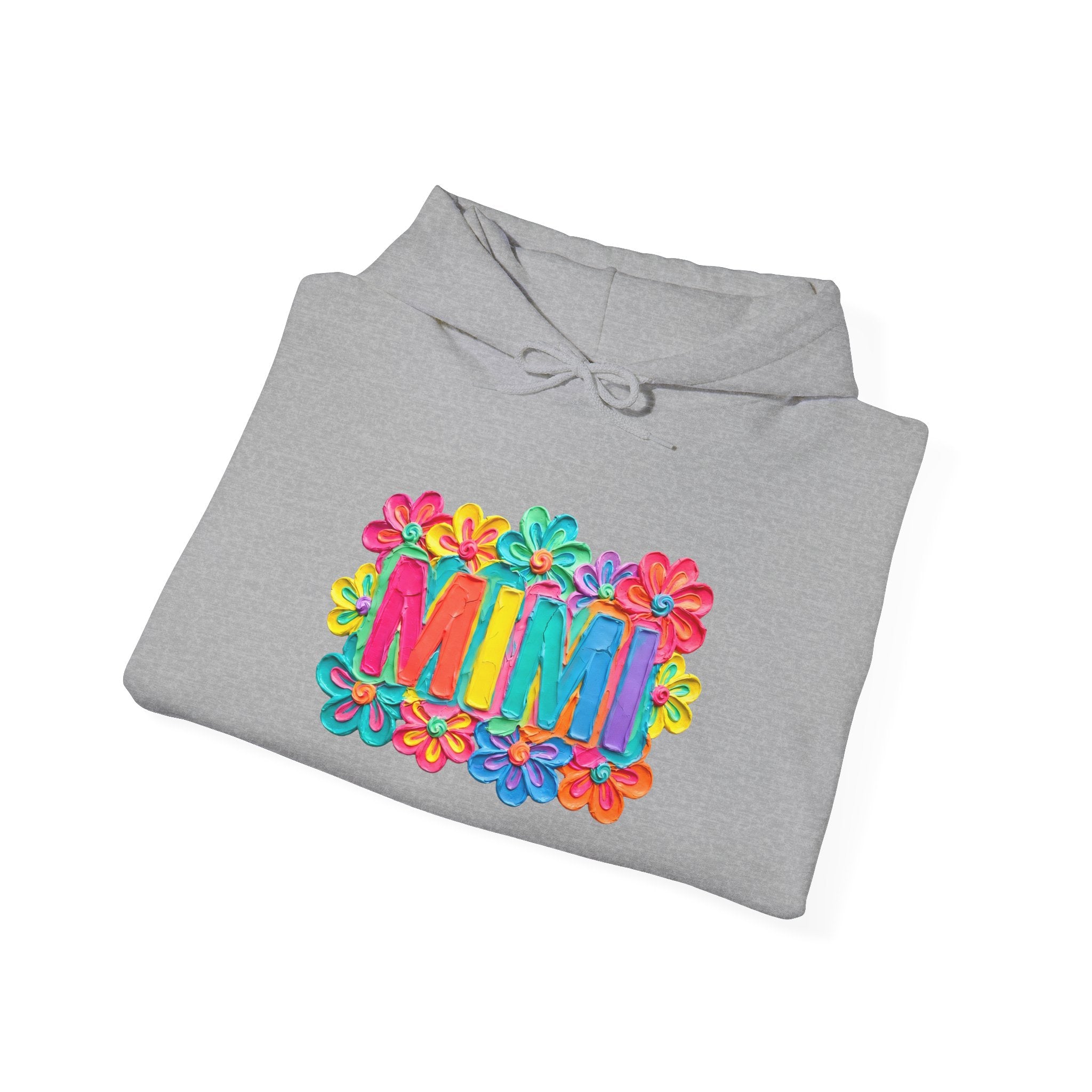 Mimi Floral Hoodie — Colorful Retro Flower Graphic Sweatshirt